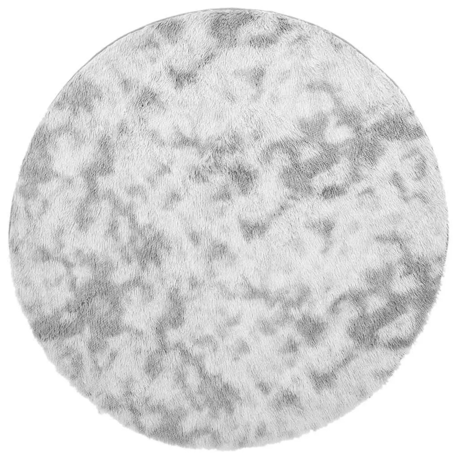 vidaXL Teppich Shaggy Hochflor NAVARRA Silbergrau 120x120 cm Polyester 4102 günstig online kaufen