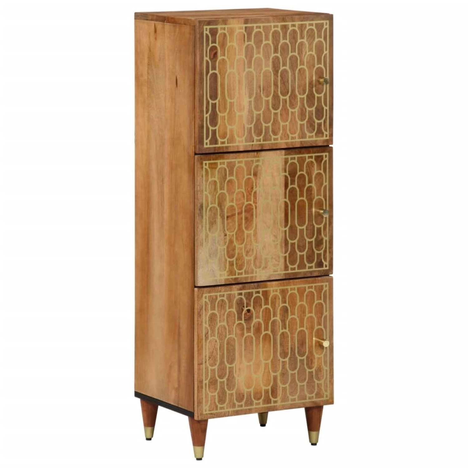 vidaXL Highboard 40x33x110 cm Massivholz Mango 358313 günstig online kaufen