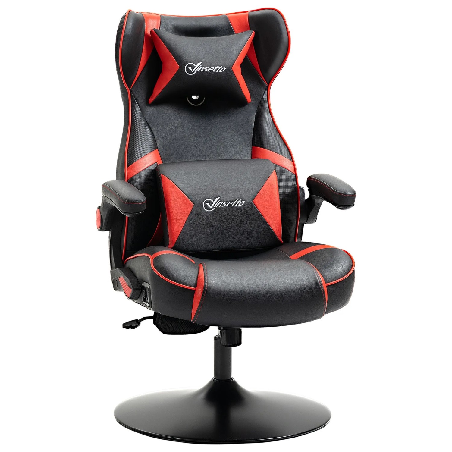 Vinsetto Gaming Stuhl mit Wippfunktion Höhenverstellbar Lautsprecher