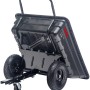 Al-Ko Combi Trailer CT 400 für Rasentraktoren, kippbarer Anhänger mit Griff und Profilreifen.
