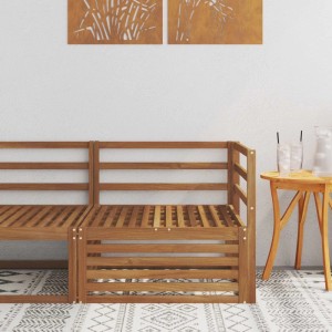 vidaXL Outdoor Ecksofa Massivholz Akazie Natur 83 x 83 x 73 cm 900567