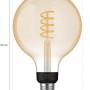 Philips Hue White Ambiance Filament G125, E27 LED-Lampe im Vintage-Look, warmweiß bis kaltweiß dimmbar.