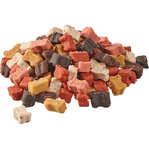 Primox Mini Mix Trainingssnack für Hunde, verschiedene Farben und Formen.