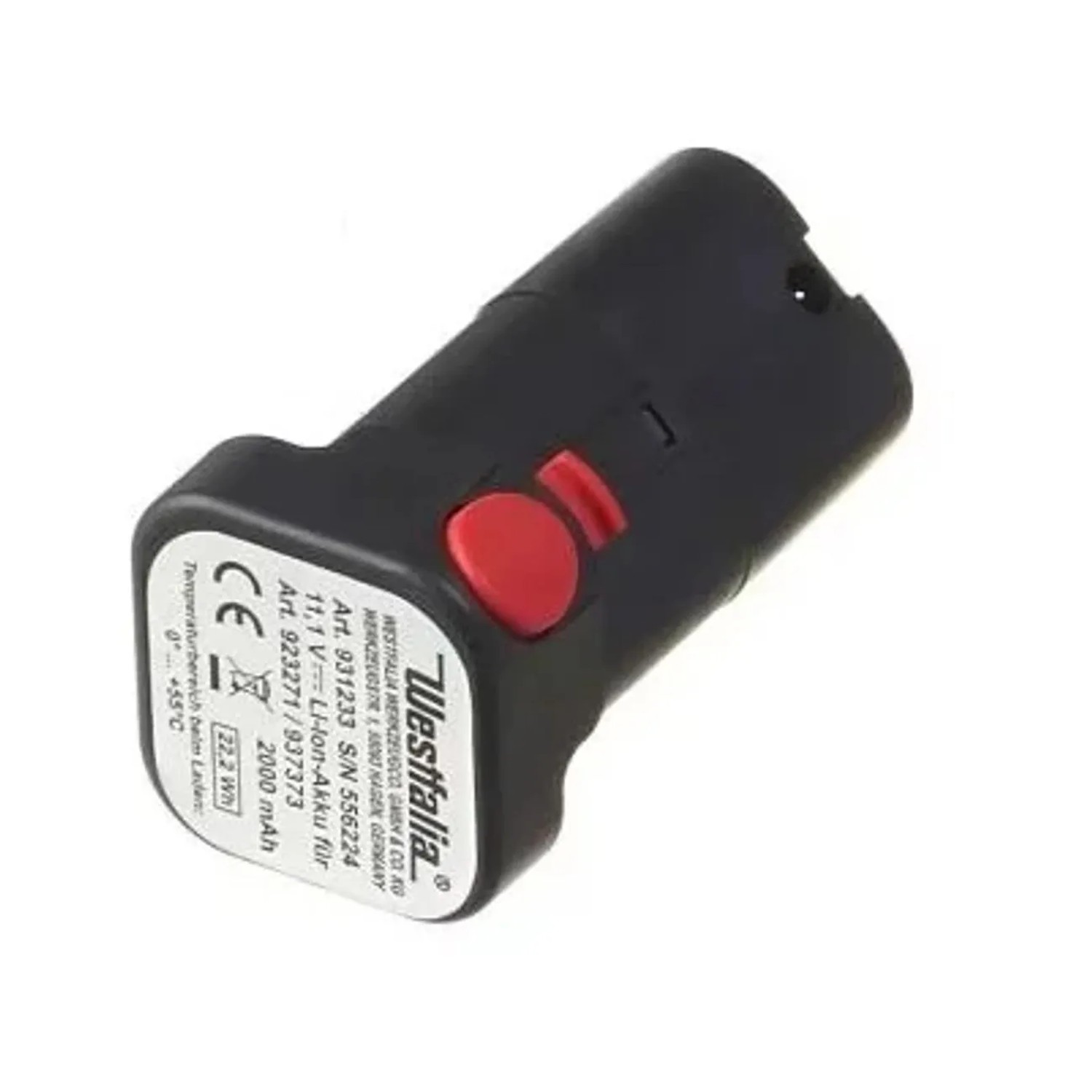 Westfalia Akku 12 V Li-Ion 2 Ah Schwarz für Regenfasspumpe