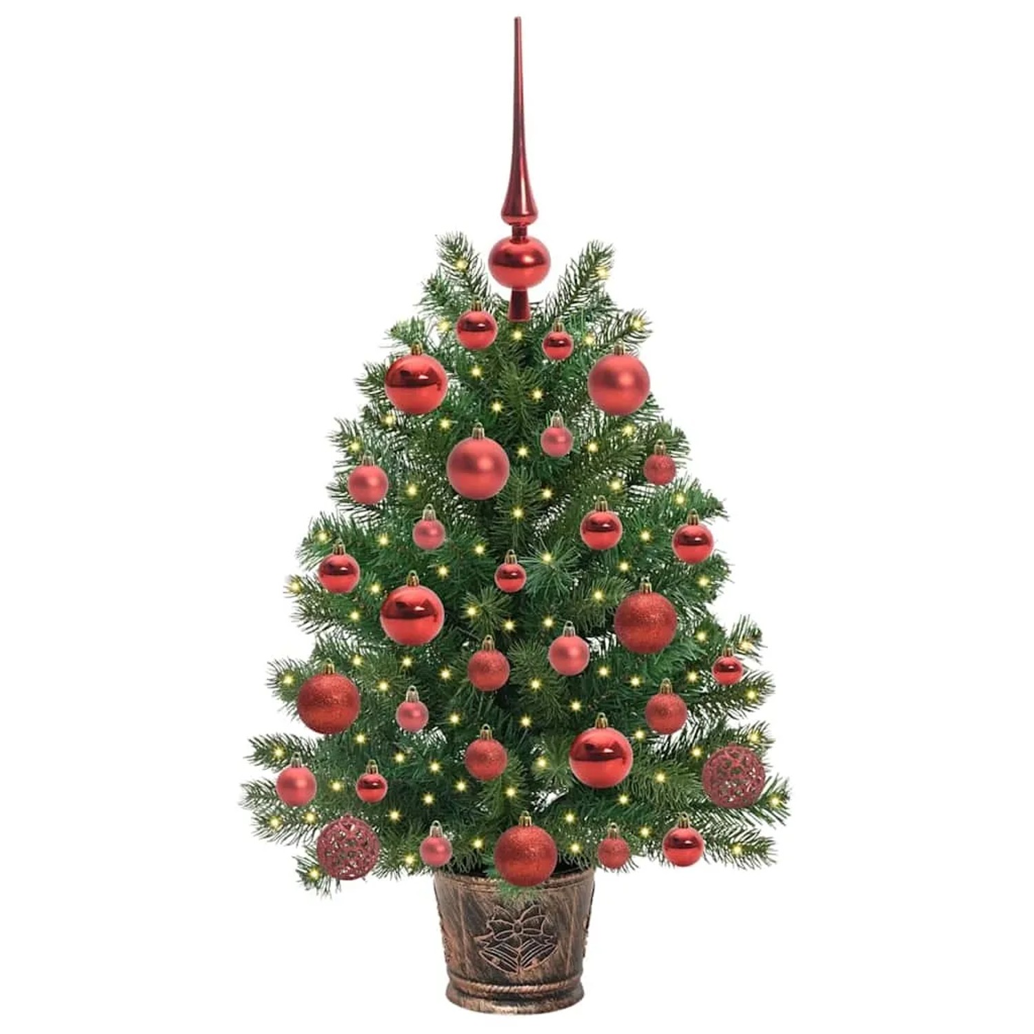 vidaXL Künstlicher Weihnachtsbaum mit 150 LEDs Grün 75 cm PE und PVC 3397302