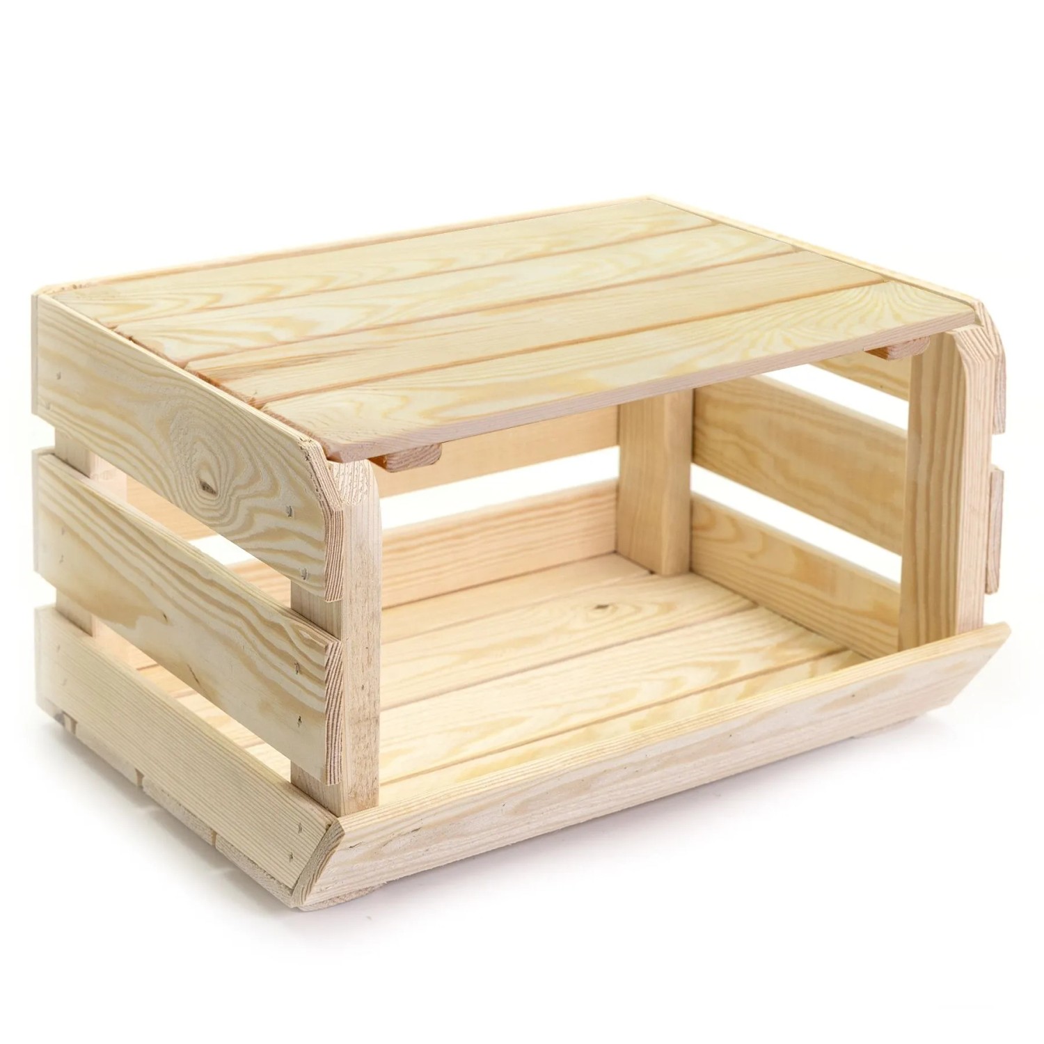 HolzFee Obst- und Gemüsekiste Holz Kartoffelkiste Holzkiste Stapelbar