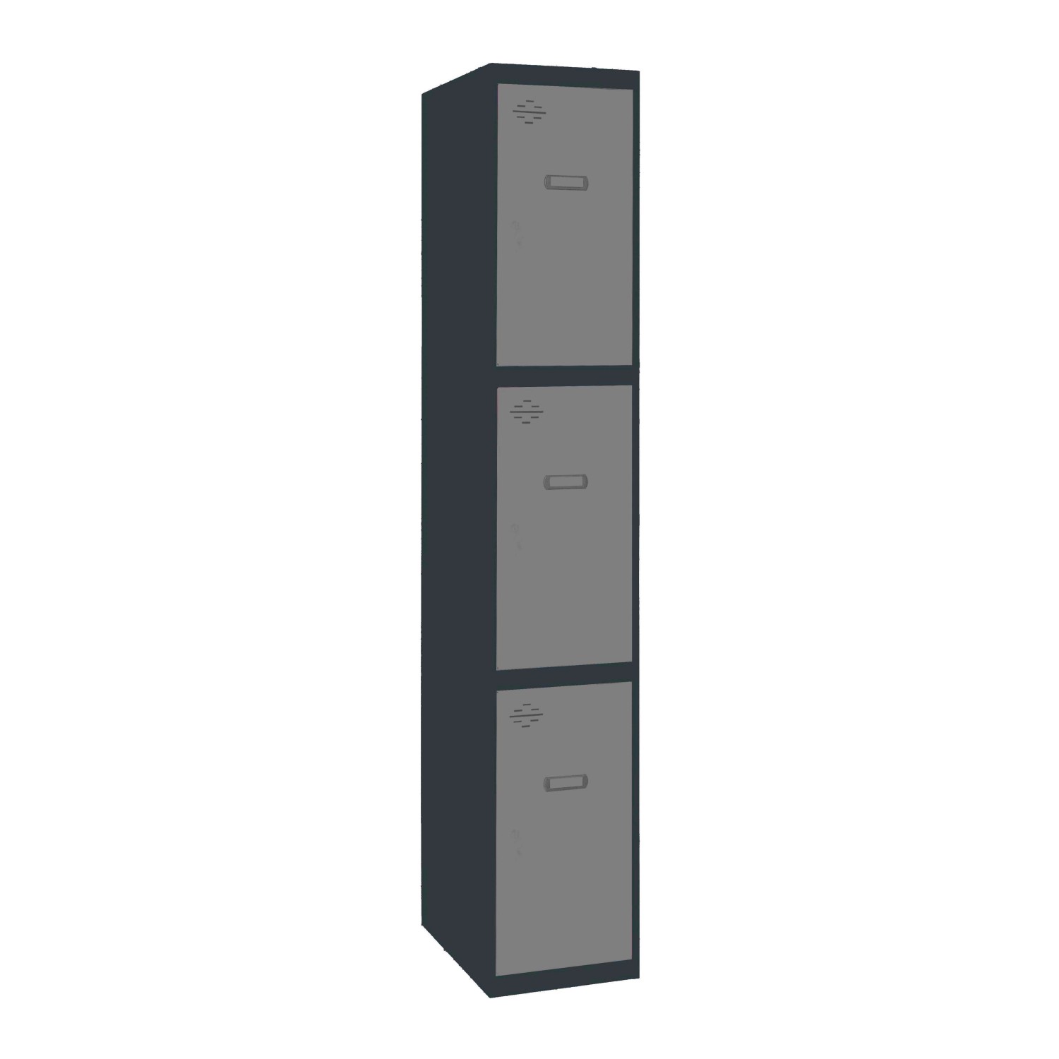 PROREGAL Spind AMEGO HxBxT 180 x 30 x 50 cm 3 Abteile Grundmodul Anthrazit- günstig online kaufen