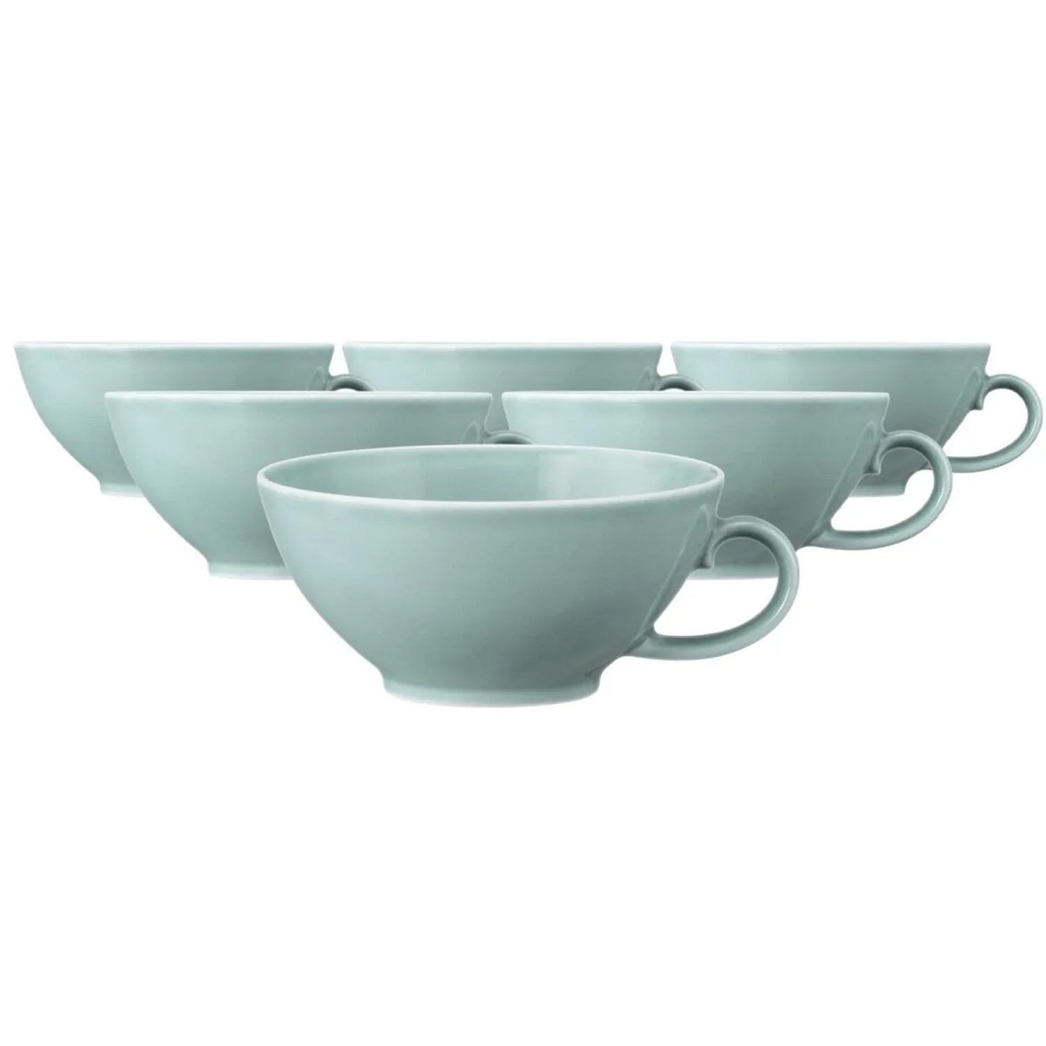 Seltmann Weiden Beat Color Glaze Teetasse 140 ml 6er Set Arktisblau