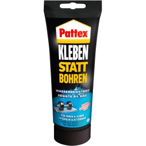 Tube Pattex Montagekleber "Kleben statt Bohren" für wasserfeste Verklebungen.