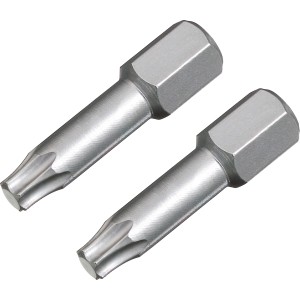 Zwei LUX Torsion Bits Comfort TX20 für Schraubarbeiten.
