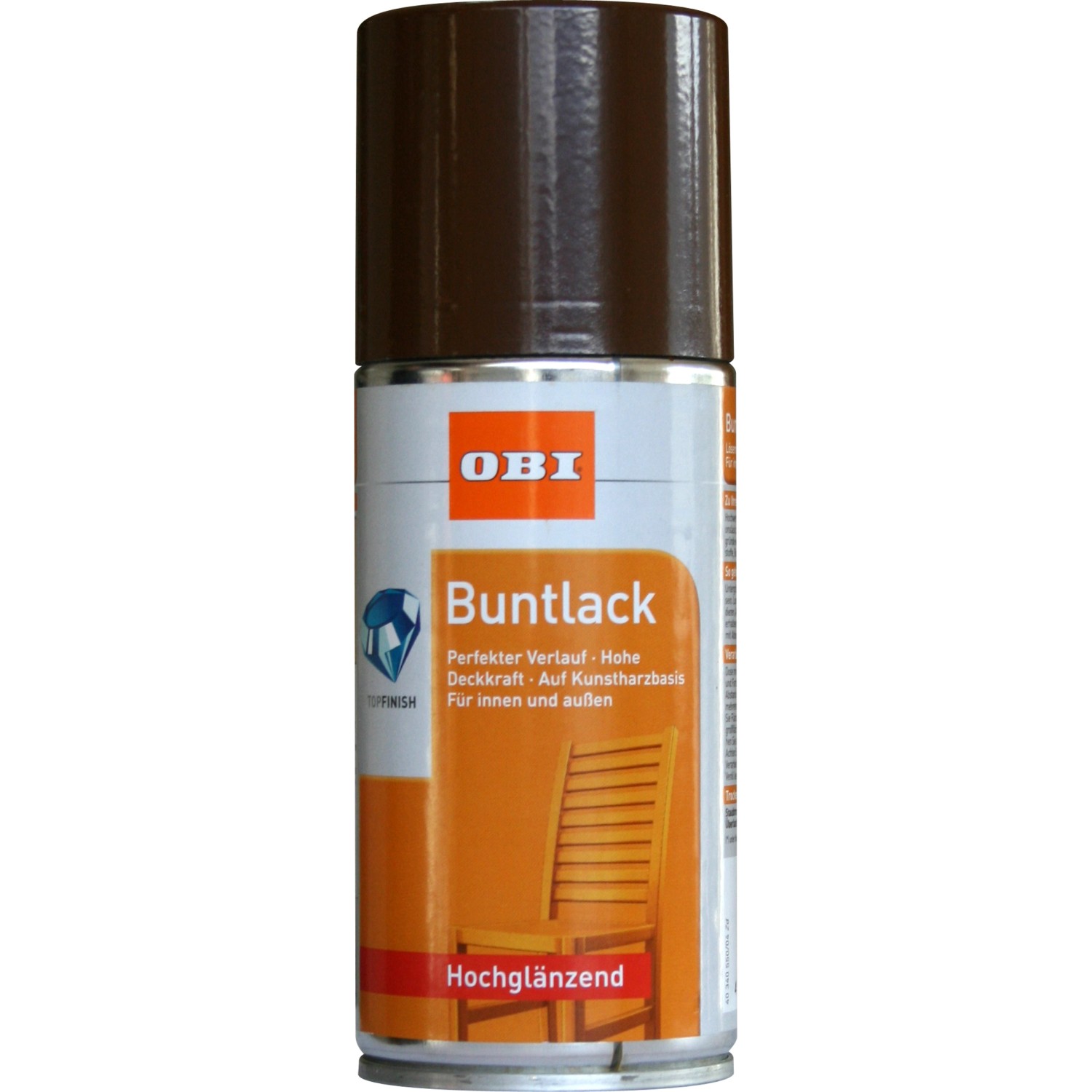 OBI Buntlack Spray RAL 8011 Nussbraun hochglänzend 150 ml