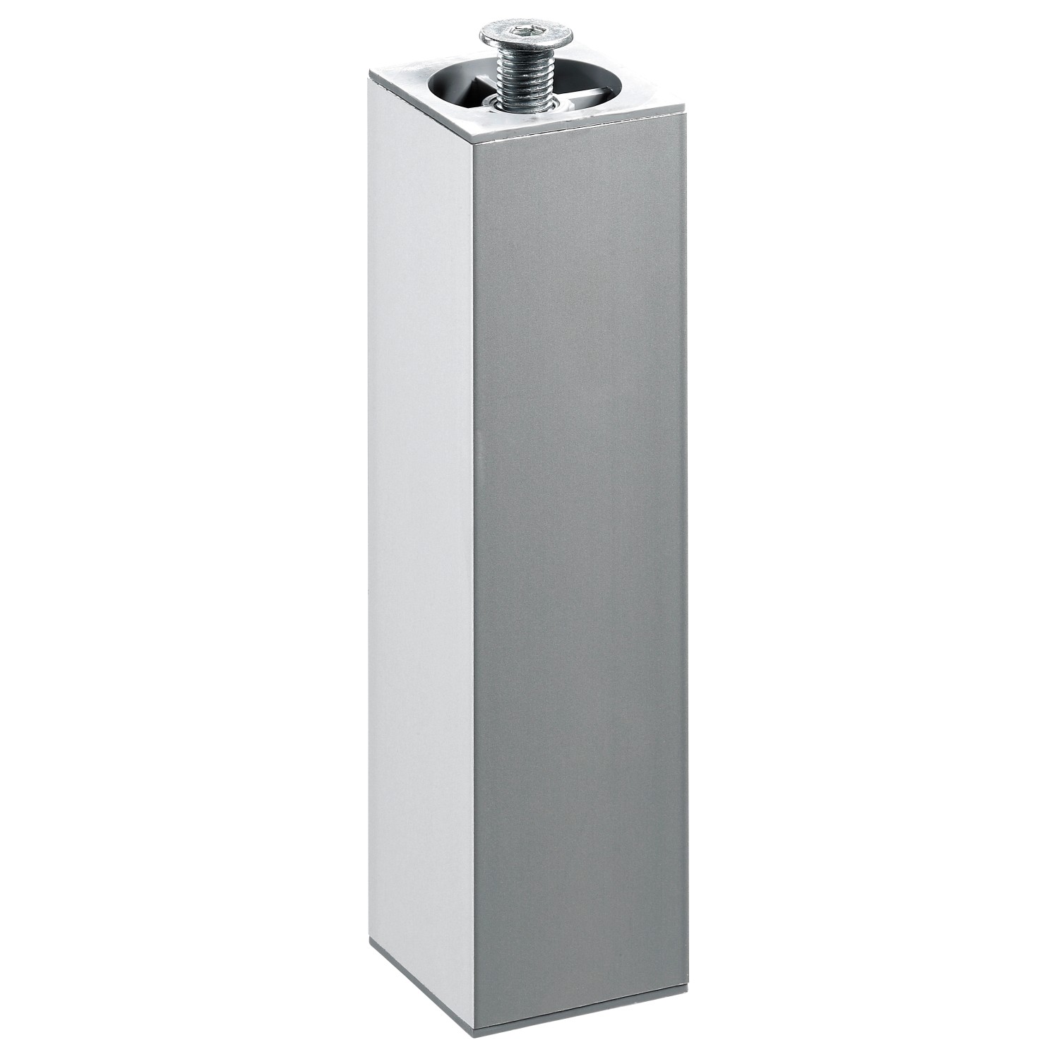 Hettich Aluminium-Möbelfuß höhenverstellbar 40 x 40 x 200 - 230 mm