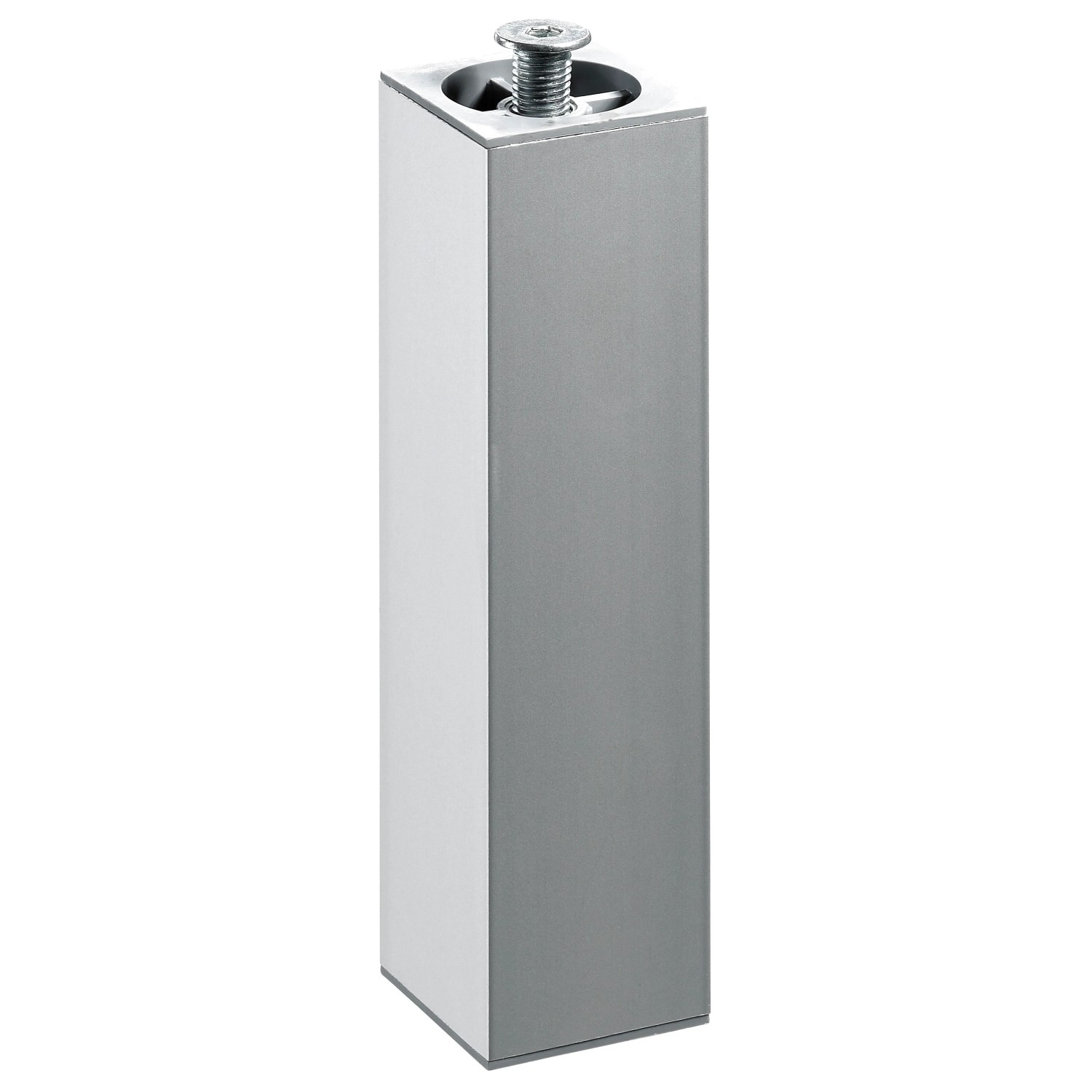 Hettich Aluminium-Möbelfuß höhenverstellbar 40 x 40 x 200 - 230 mm