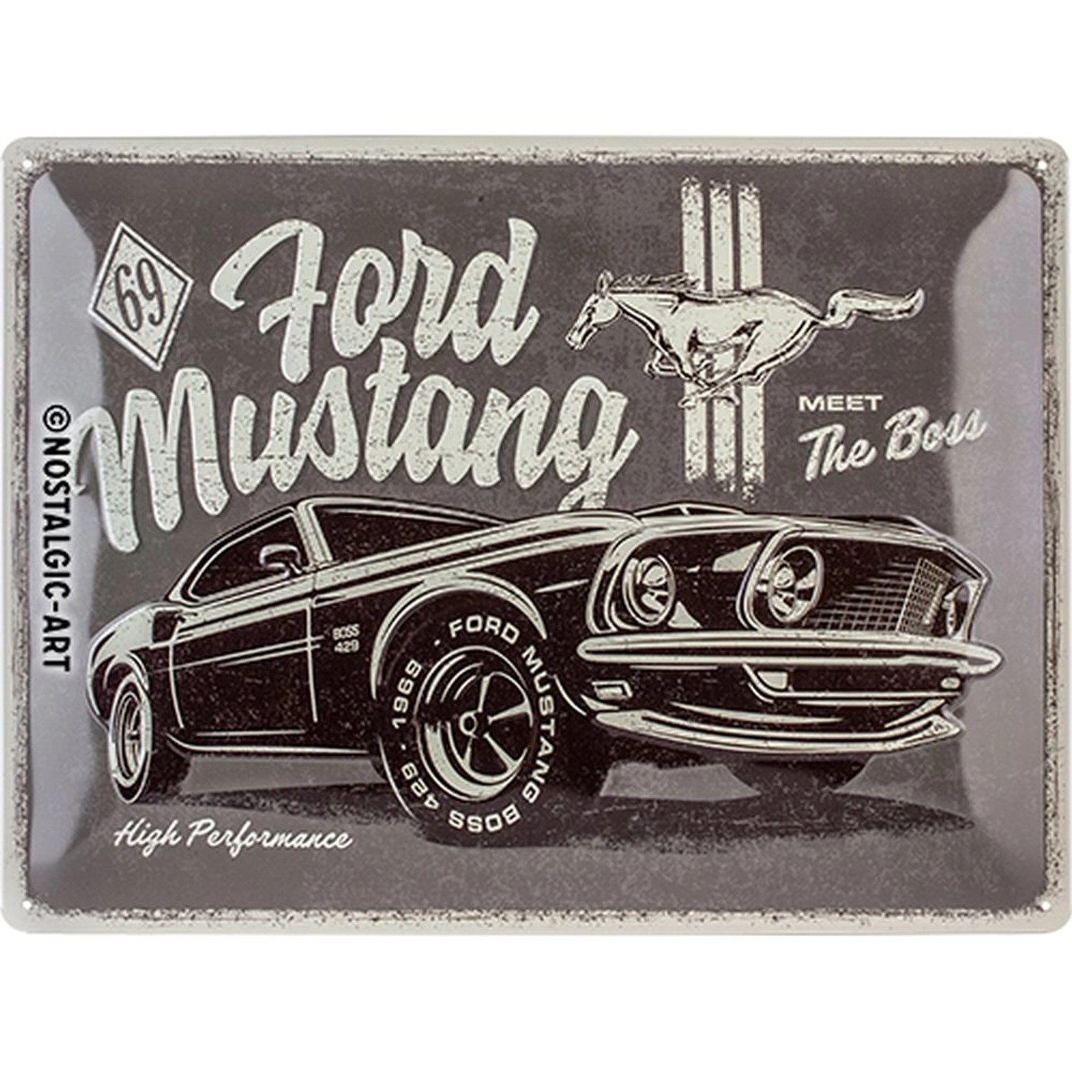 Nostalgic-Art Blechschild 30 x 40 cm - Ford - Ford Mustang The Boss günstig online kaufen