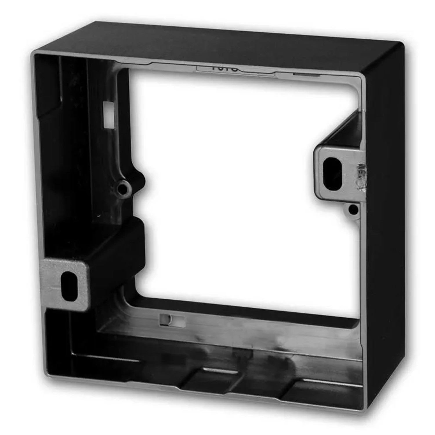 McPower FLAIR Aufputz-Rahmen Schwarz 80x80x45mm