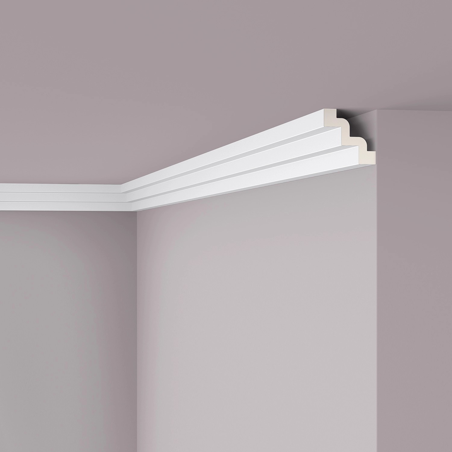 NOEL & MARQUET NMC Z52 ARSTYL Eckleiste Zierleiste Stuckleiste 2 m 200 cm x 7,5 cm x 7,5 cm Weiß