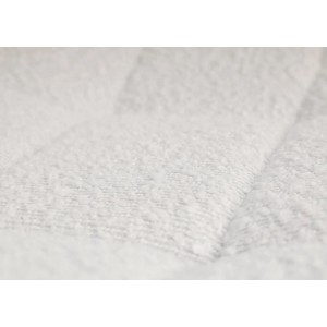 Detailaufnahme: Cremefarbener Boucle-Stoff des MCW Esszimmerstuhls A60, hochwertige Textur.