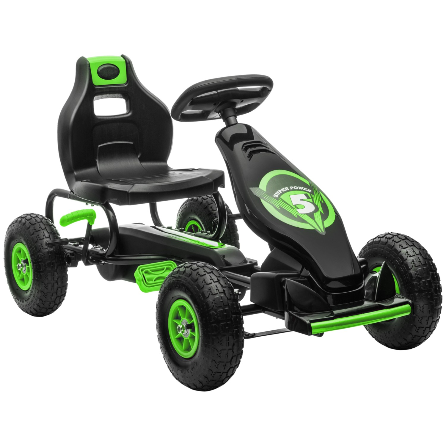 HOMCOM Gokart Kinderfahrzeug mit Pedalen