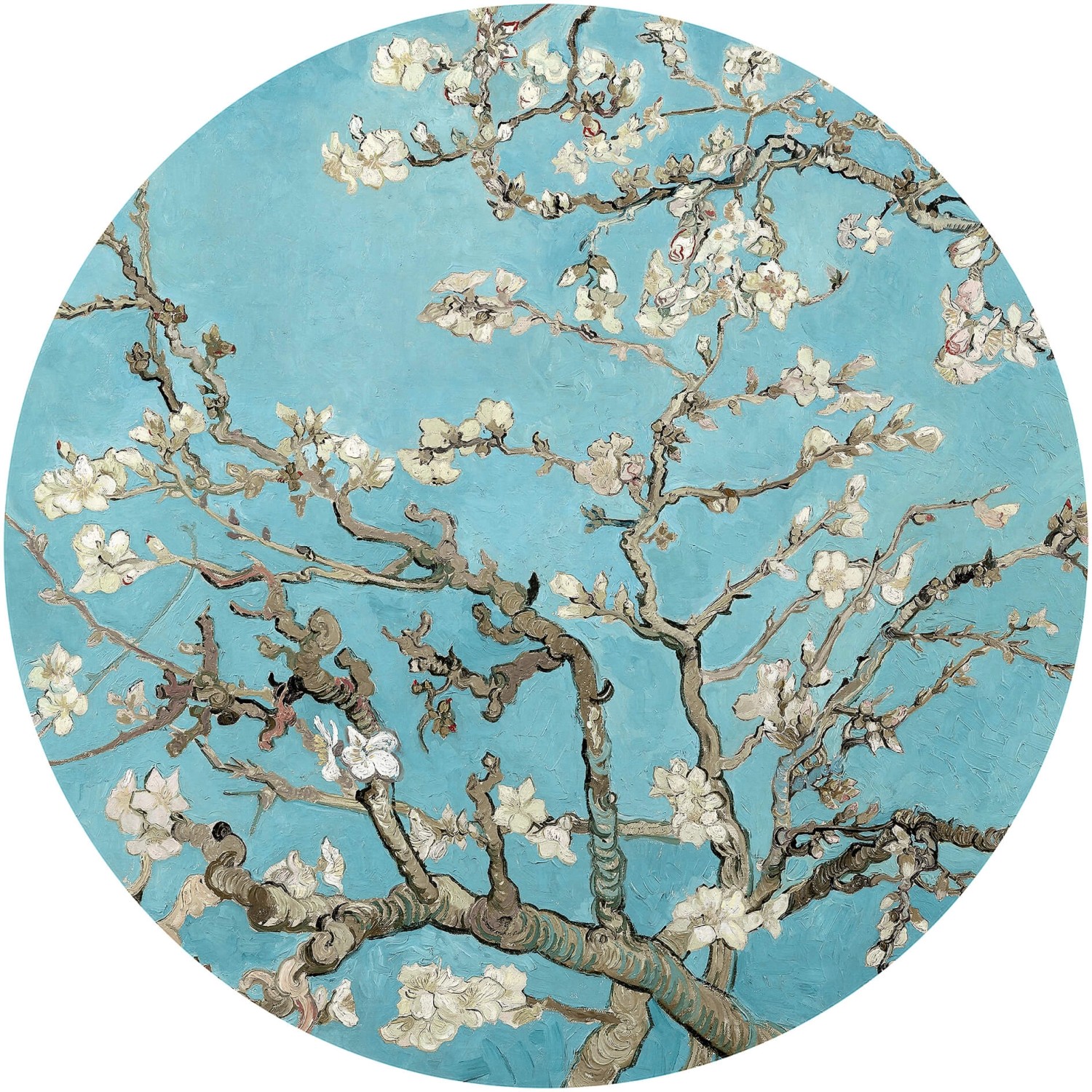 Erfurt Fototapete Vlies Almond Blossom Van Gogh Blue Ø 284 cm