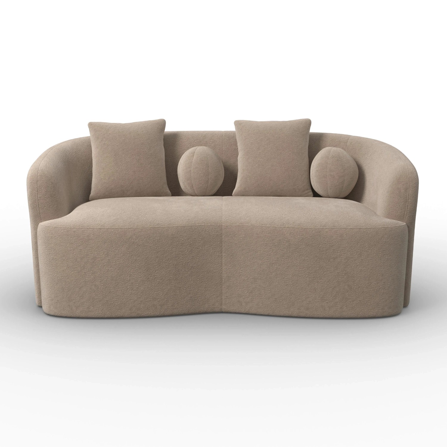 Bessagi Home Sofa Julie Beige Chenille