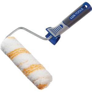 LUX Dispersionsroller 15cm, Polyamid, gold-gestreift, für glatte Flächen.