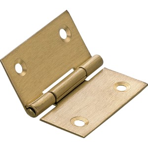 Hettich Scharnier, 40x40 mm, vermessingt, für Möbel, Kisten und Modellbau.