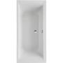 Ottofond Duo Badewanne, 170x75 cm, Weiß, mit Ablaufgarnitur und Wannenträger.