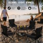 BigDean Camping Set 4x Campingstühle & 1x Campingtisch Campingstuhl mit Tisch Set Klappbar Camping Tisch Stuhl Set Campingstuhl Faltbar Angelstuhl_4
