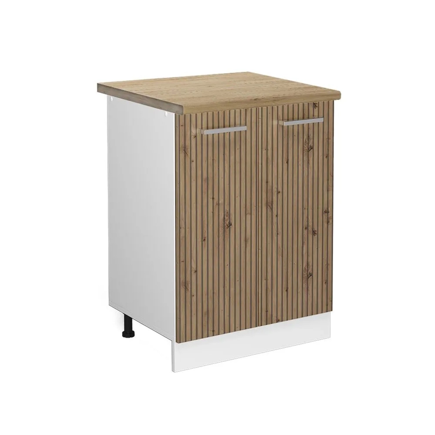 Vicco Küchenunterschrank R-Line Küchenkommode Artisan-Eiche Weiß 60 cm AP Eiche