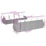vidaXL 9-tlg. Garten-Sofagarnitur, schwarz, Poly Rattan, mit Maßen. Ideal für Garten und Terrasse.