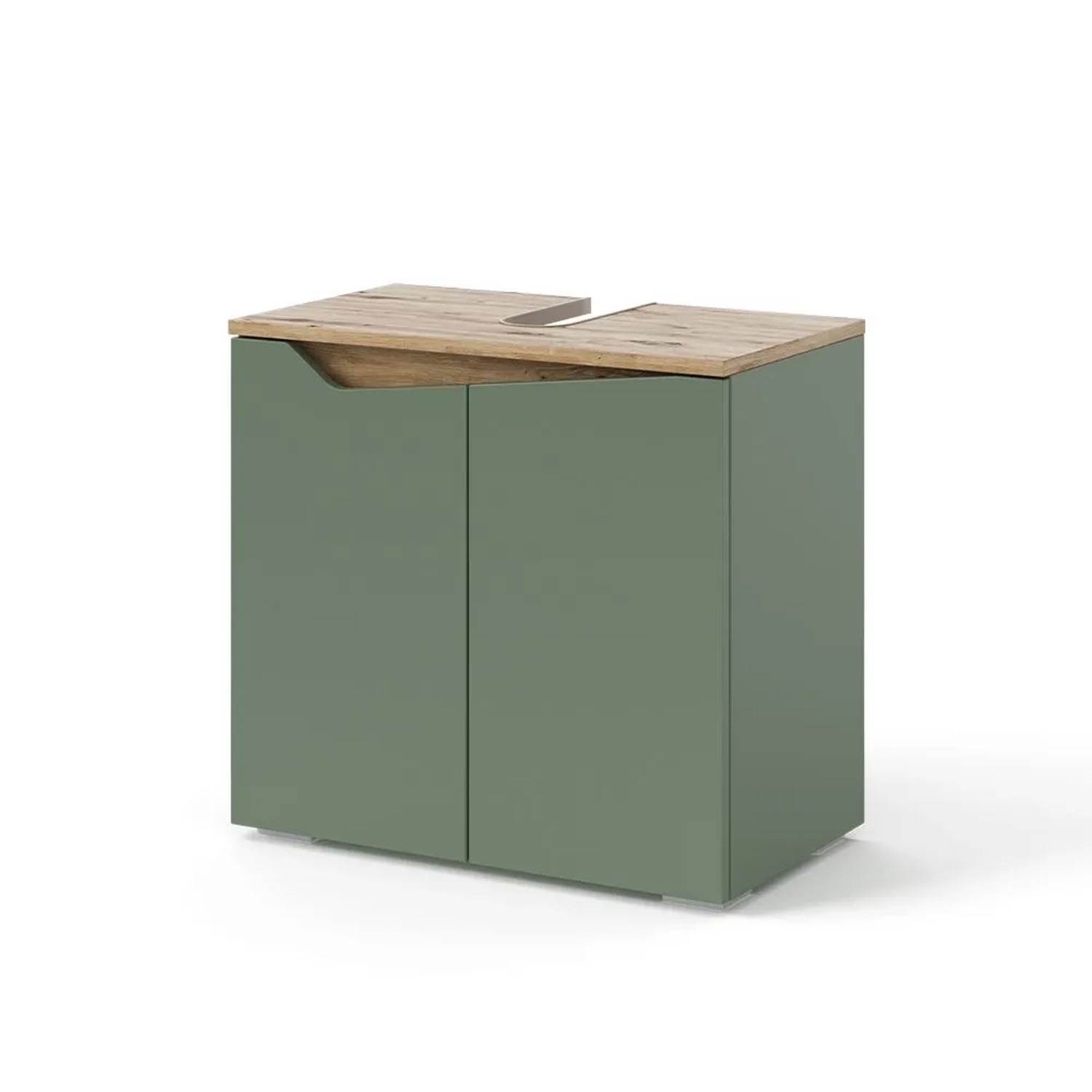 Vicco Waschbeckenunterschrank Marelle Grün Artisan 60 x 58 mit 2 Türen
