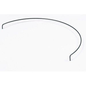 Halbkreisförmiger, grüner Peacock Stützring (54 cm) aus Stahl für Rankpflanzen.