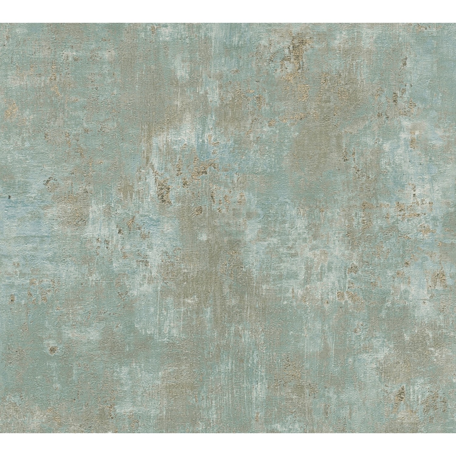 AS Creation Tapete Pop Up Panel Selbstklebend Rostoptik 250x52 cm Grün-Gold günstig online kaufen