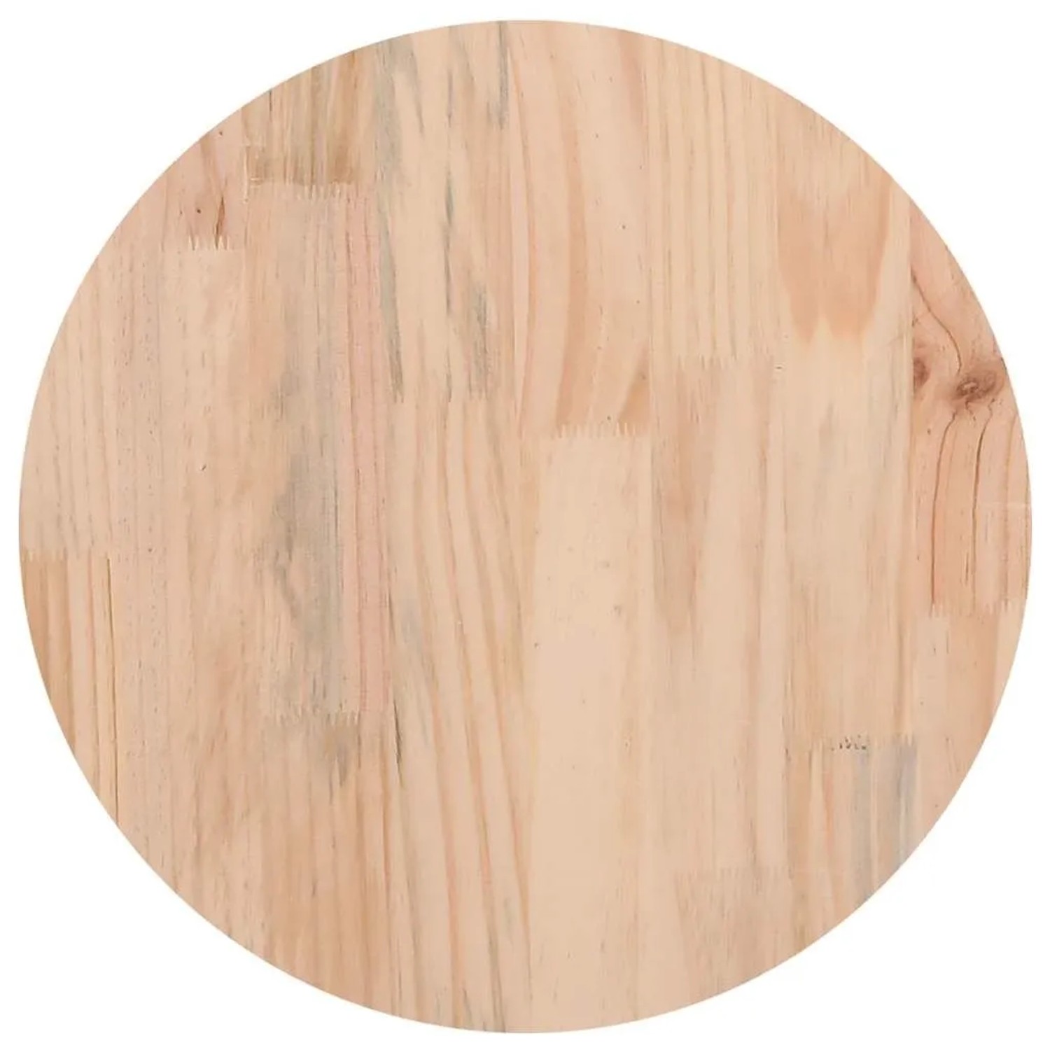 vidaXL Tischplatte Rund Ø30x3 cm Massivholz Kiefer 833655