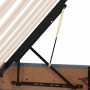 vidaXL Bett mit LED-Lichtleisten Dunkelgrau 200 x 200 cm Samt 3372888_16