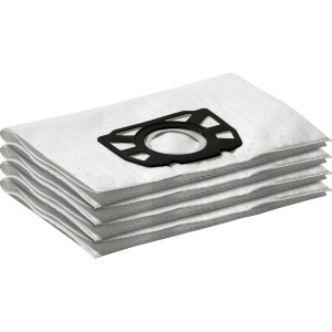 Kärcher Vliesfilterbeutel, 4 Stück, passend für Staubsauger WD 7.000 bis WD 7.999.