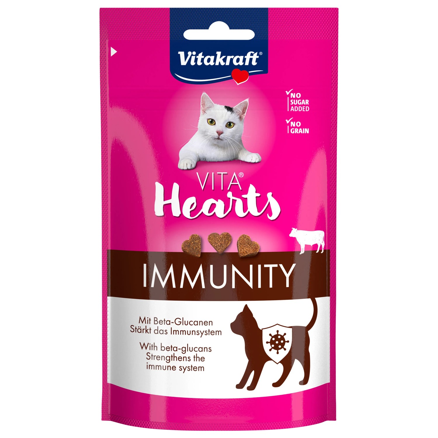 Image of Vitakraft Katzensnacks Vita Hearts Immunity Rind 40 g