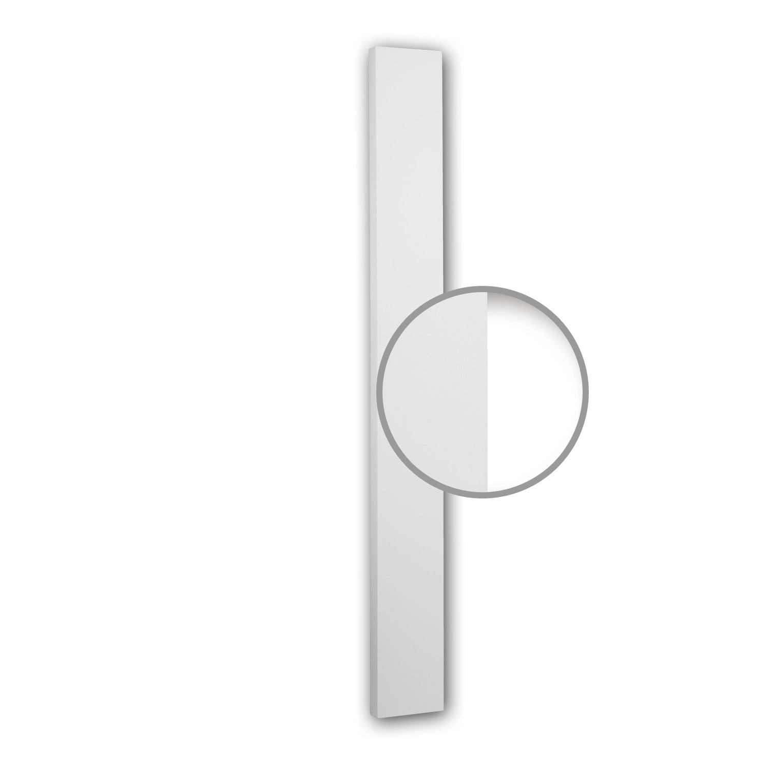 PROFHOME 422202 Pilaster Schaft Fassaden Element Pilaster Außenstuck, 26 cm x 6,2 cm x 235 cm Weiß