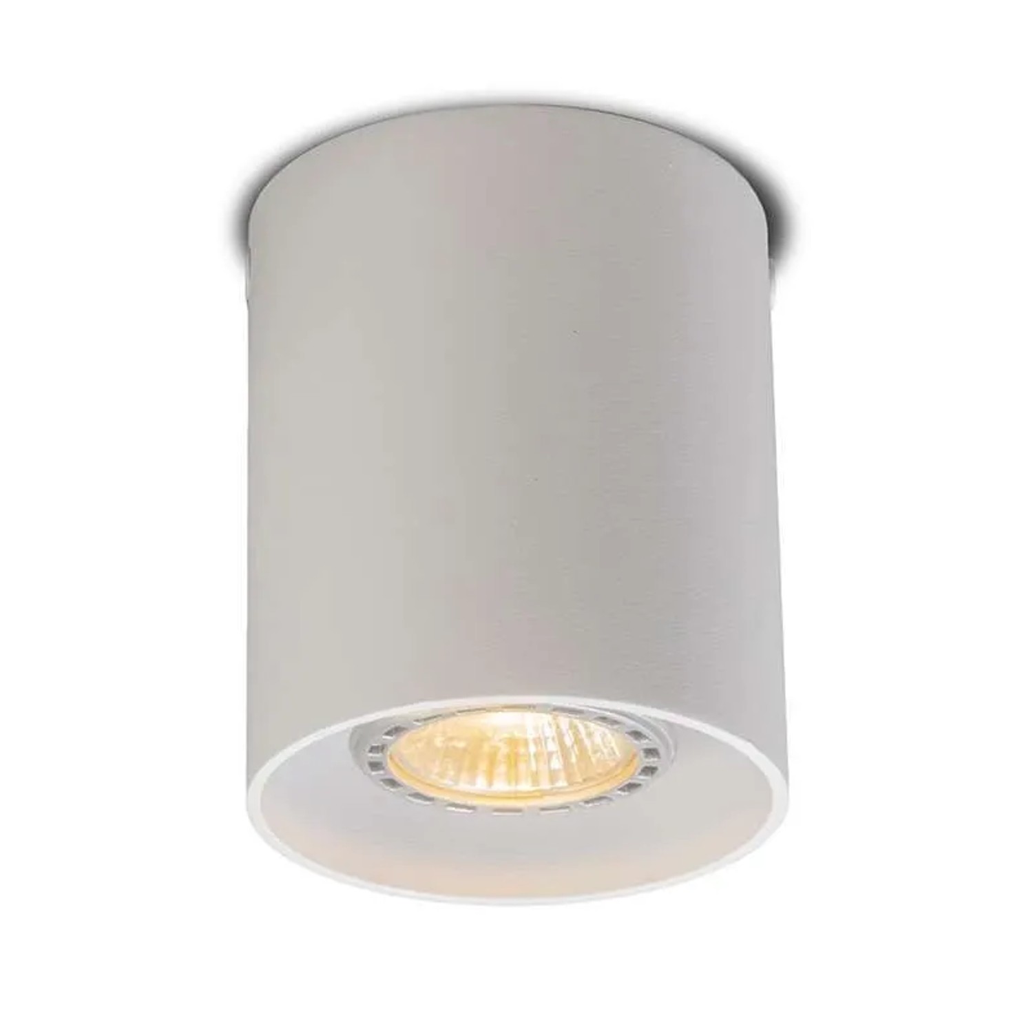 QAZQA Moderner Aufbaustrahler Weiß GU10 50mm Tubo
