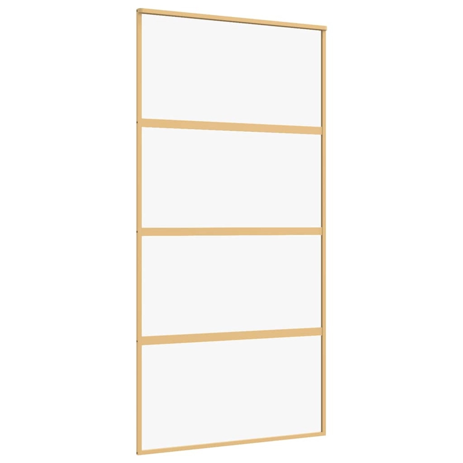 vidaXL Schiebetür Golden 102,5x205 cm ESG-Klarglas und Aluminium 155180 günstig online kaufen