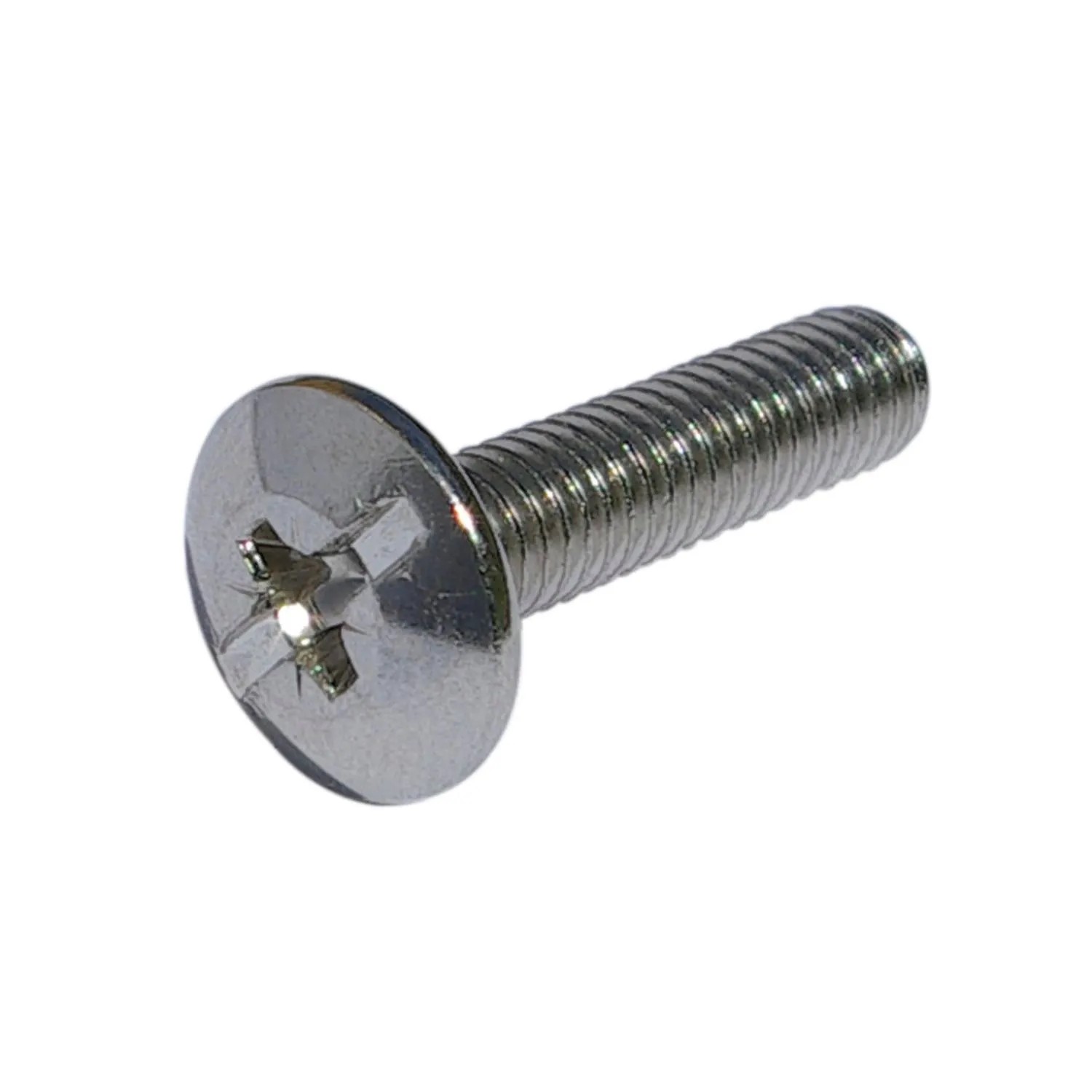Italiana Ferramenta Spezialschraube Oval 6 für Schrankrohrlager M6x30mm Vernickelt