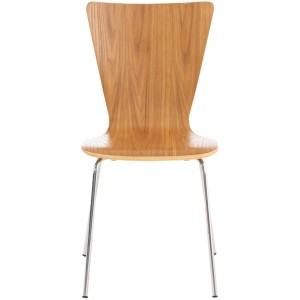 DELUKE Besucherstuhl TOKYO Holz Eiche 43x50x84cm Konferenzstuhl Wartezimmerstuhl Bürostuhl