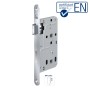 BASI Zimmertürschloss ES 929 BAD DIN Links, Edelstahl, 2er Set für Türsicherung.