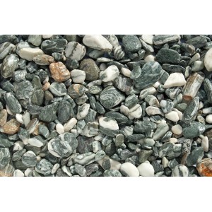 Grün-weißer Engelsstein Zierkies, 15-25 mm, ideal für Garten- und Landschaftsbau.