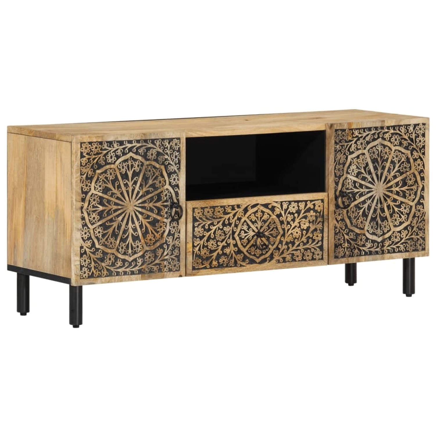 vidaXL TV-Schrank 105x33x46 cm Massivholz Mango  Modell 2 günstig online kaufen