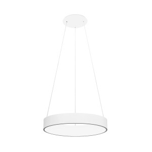 Weiße, runde Ledvance Sun@Home Smart+ Pendelleuchte (Ø 45cm) für smarte Beleuchtung.