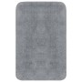 Graue vidaXL Badematte aus Stoff, Teil eines 3-teiligen Sets für Badezimmer.