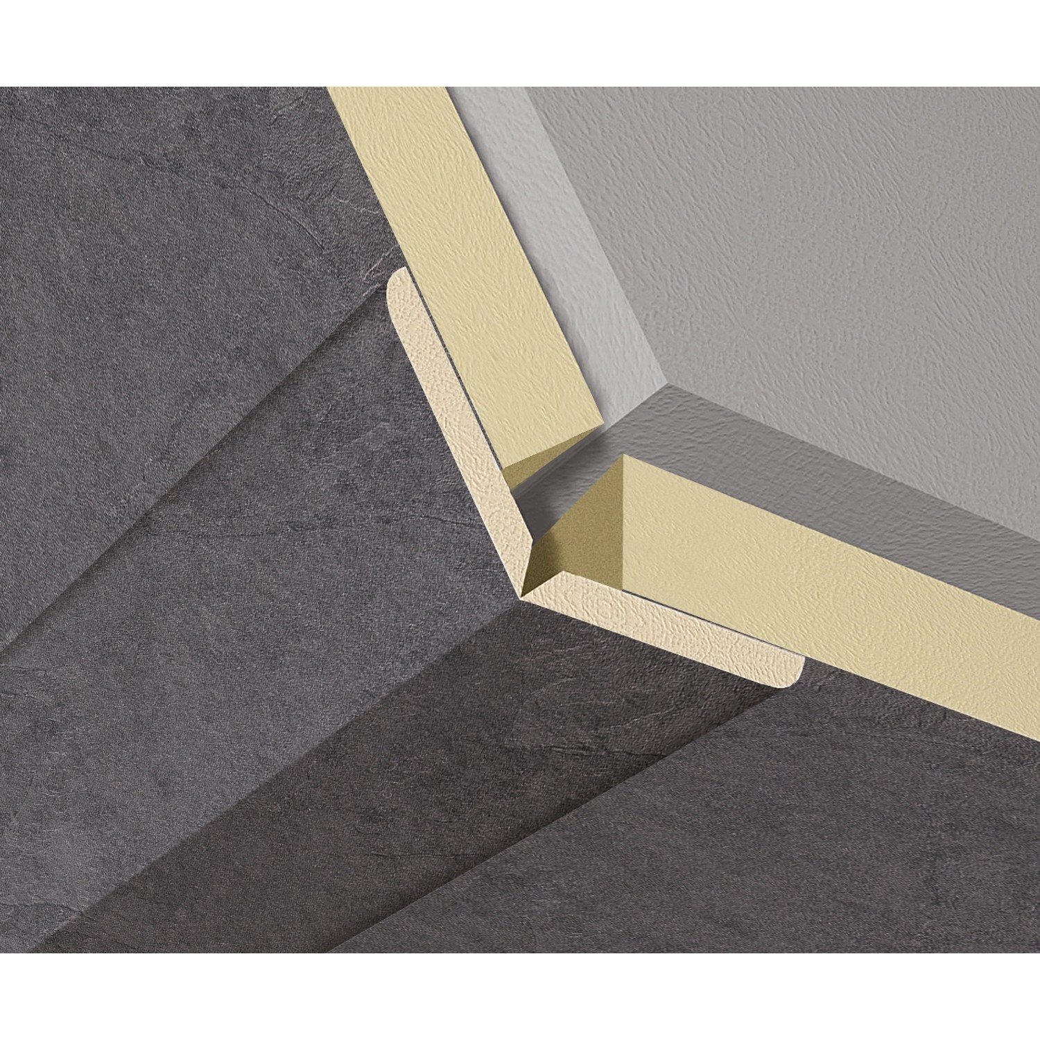 Faltleiste Mustang Slate 22 mm x 22 mm Länge 2600 mm