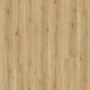 Klick-Vinylboden Eiche Loft, helle Holzoptik mit integrierter Trittschalldämmung.