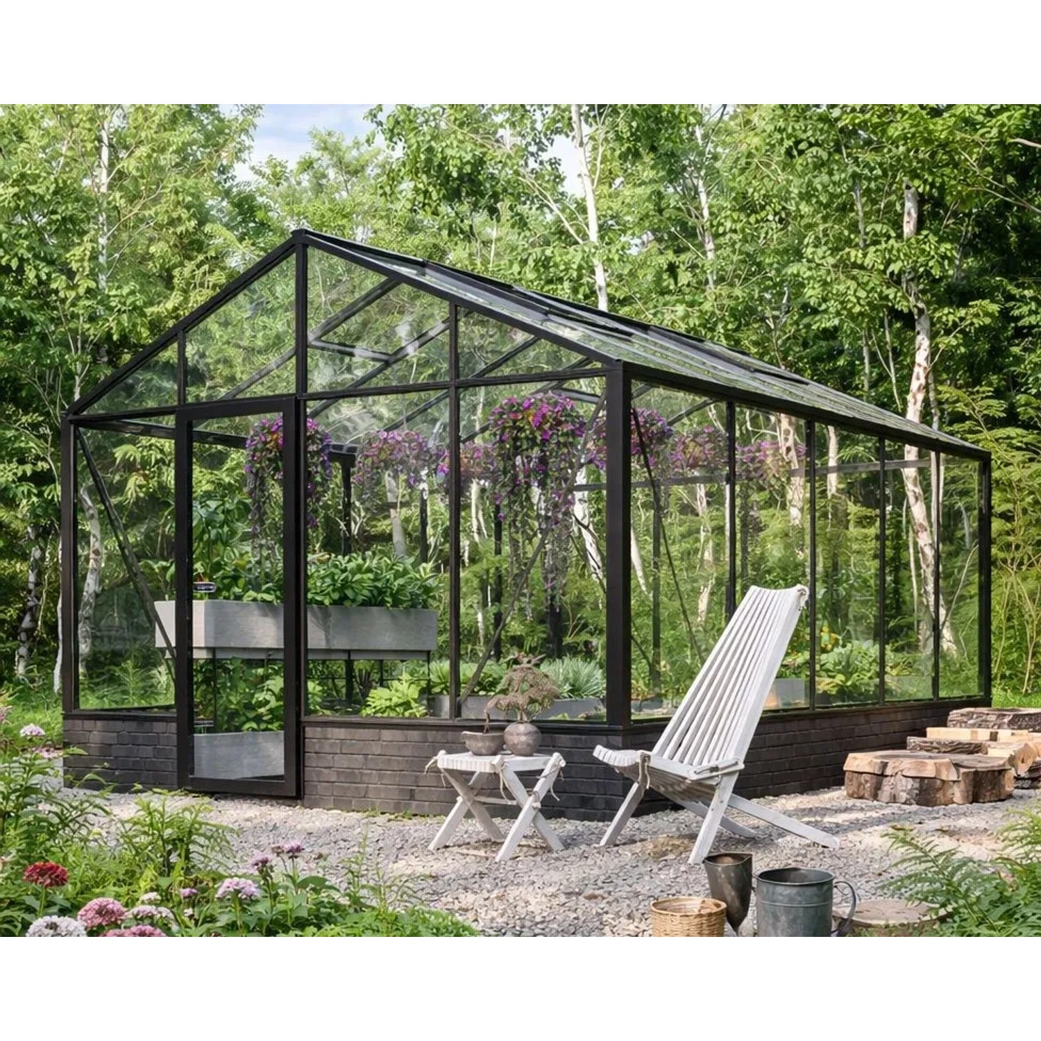 Bloomcabin Premium-Qualität Gewächshaus für die Wandbasis GHWM11
